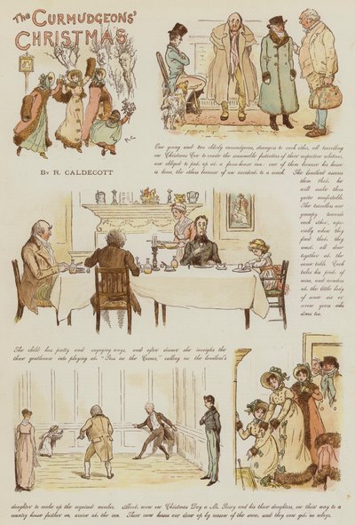 De kerst van de knorrepotten door Randolph Caldecott